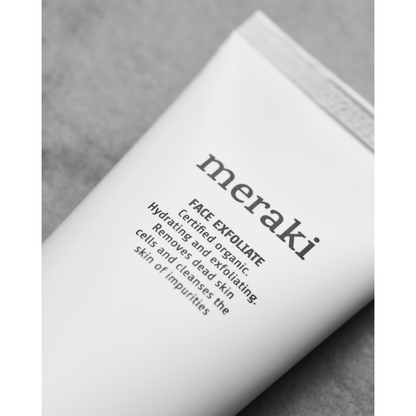 Face exfoliate, Hvid