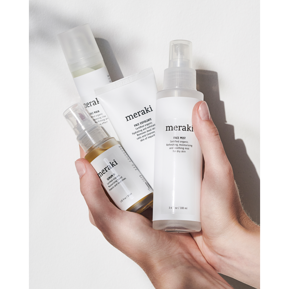 Face exfoliate, Hvid