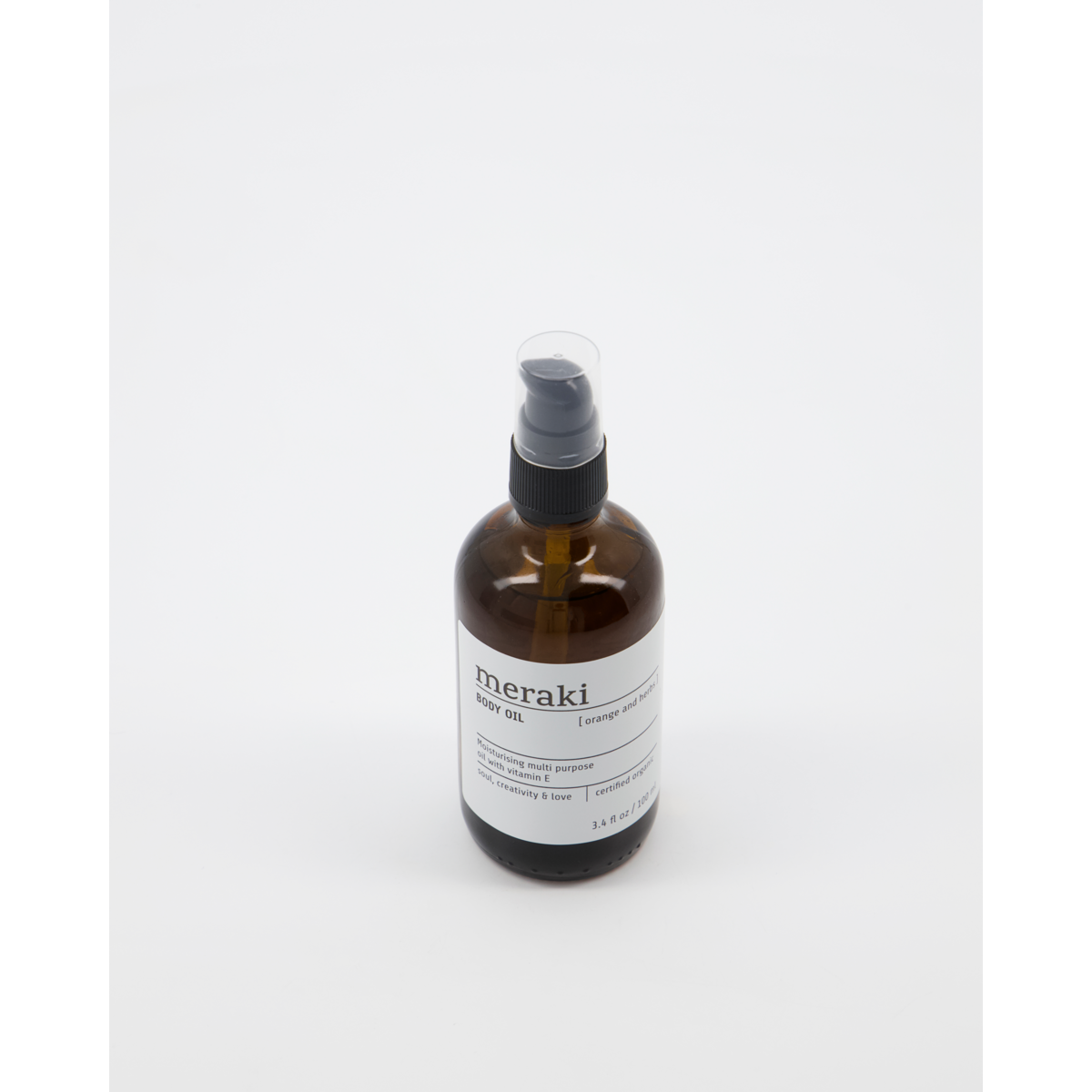 Body oil, Orange &amp; herbs, Brun