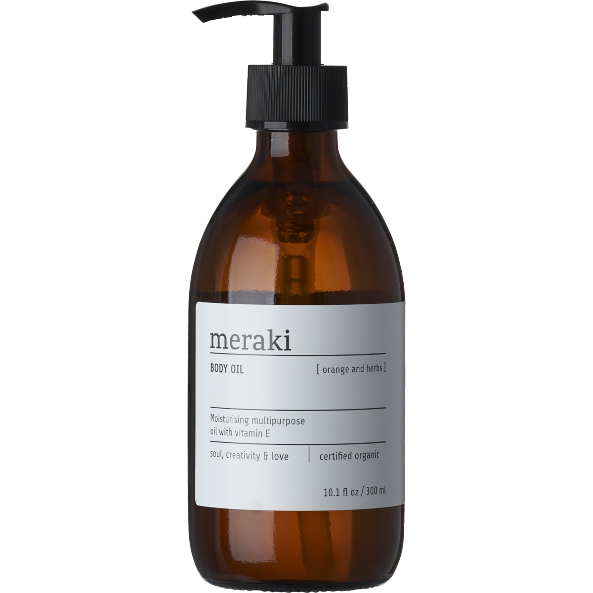 Body oil, Orange &amp; herbs, Brun
