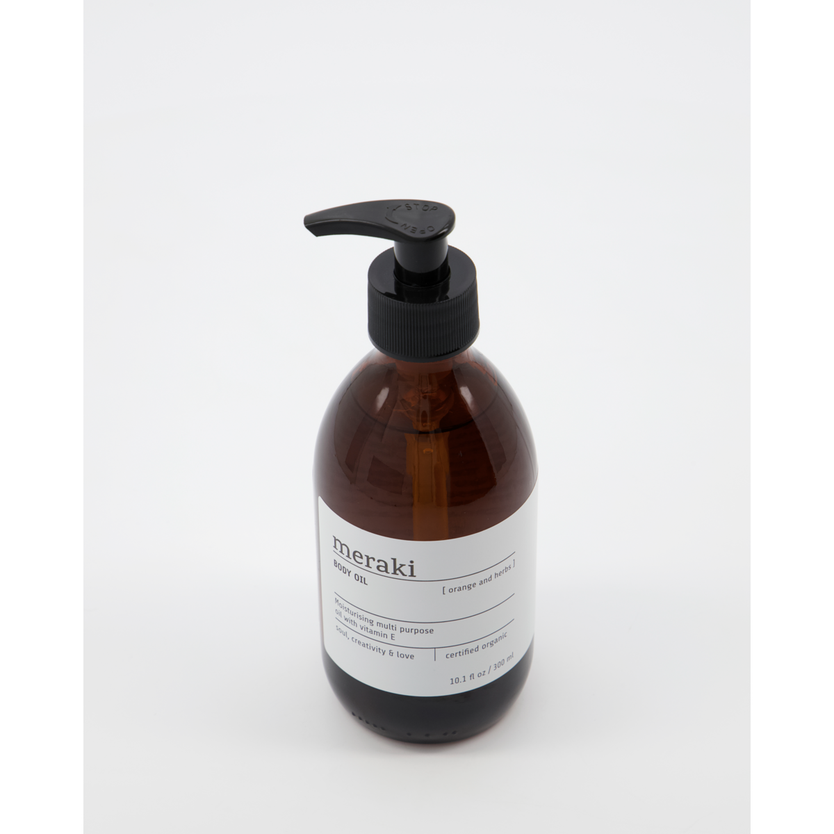 Body oil, Orange &amp; herbs, Brun
