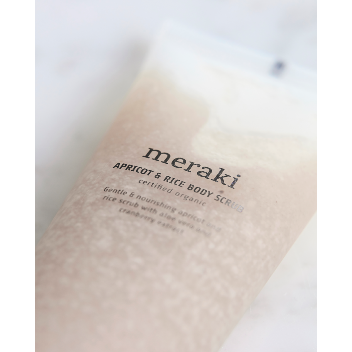 Apricot &amp; rice body scrub, Klar