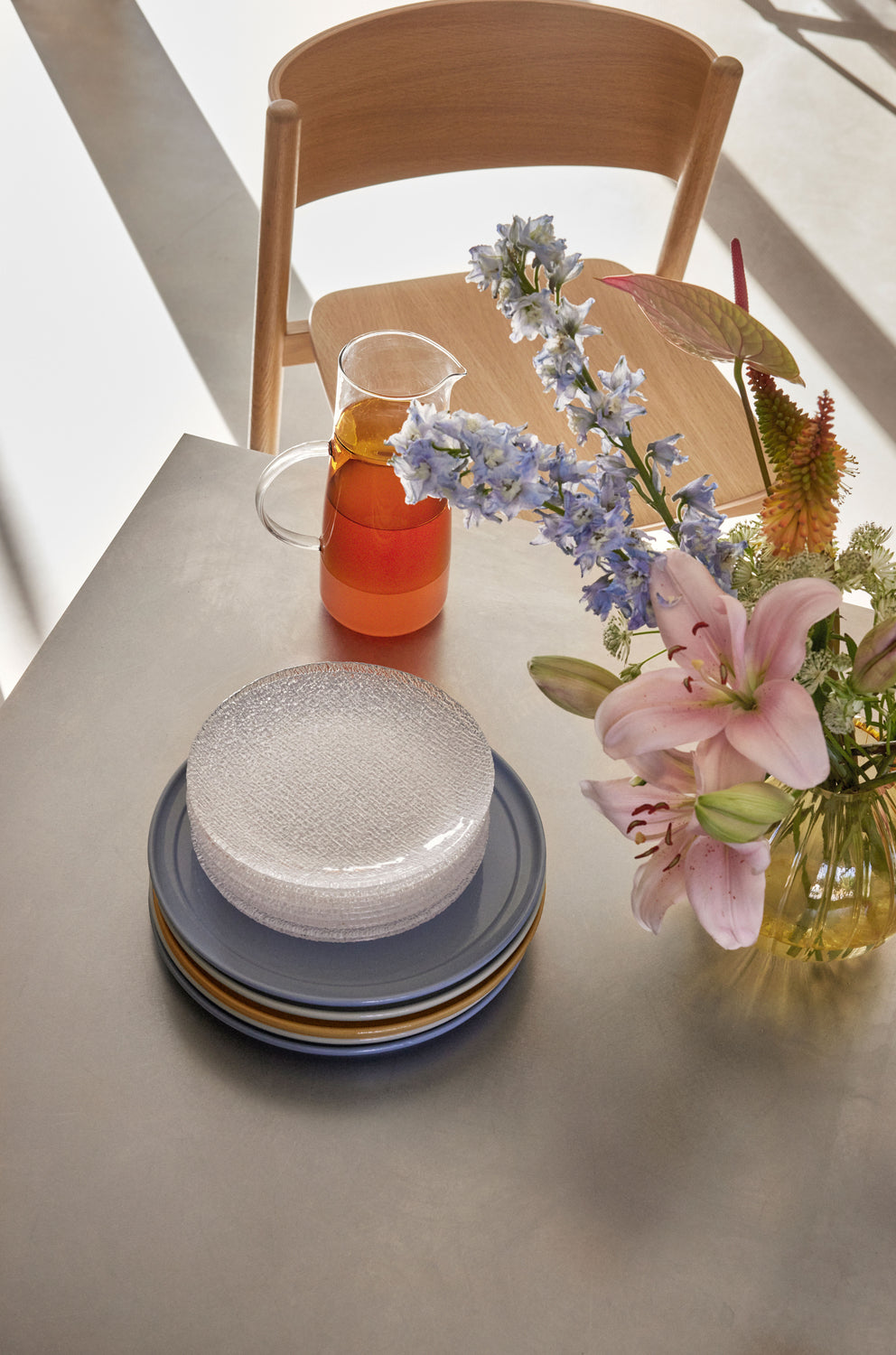 Oblique Barstol Natur - 50x55xh103cm