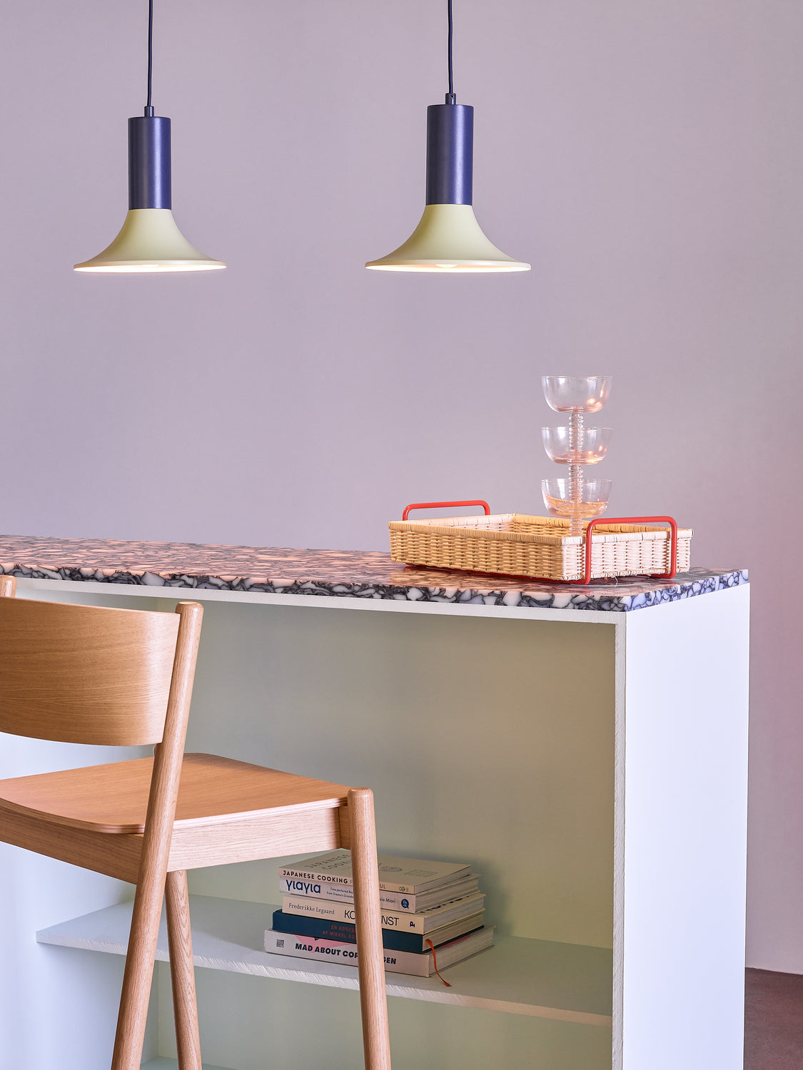 Oblique Barstol Natur - 50x55xh103cm