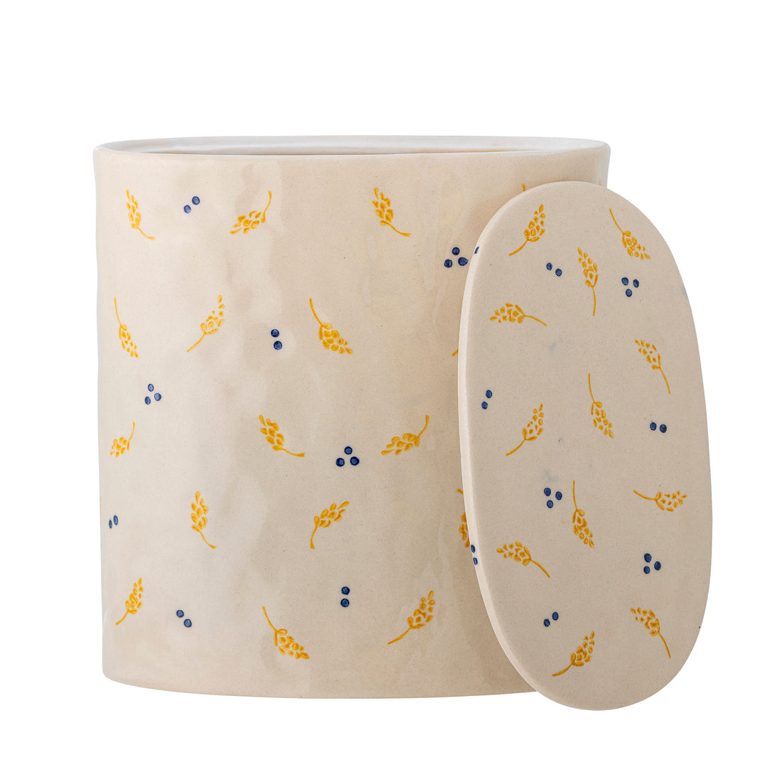 Bloomingville Pippine Krukke m/låg, Hvid, Stentøj