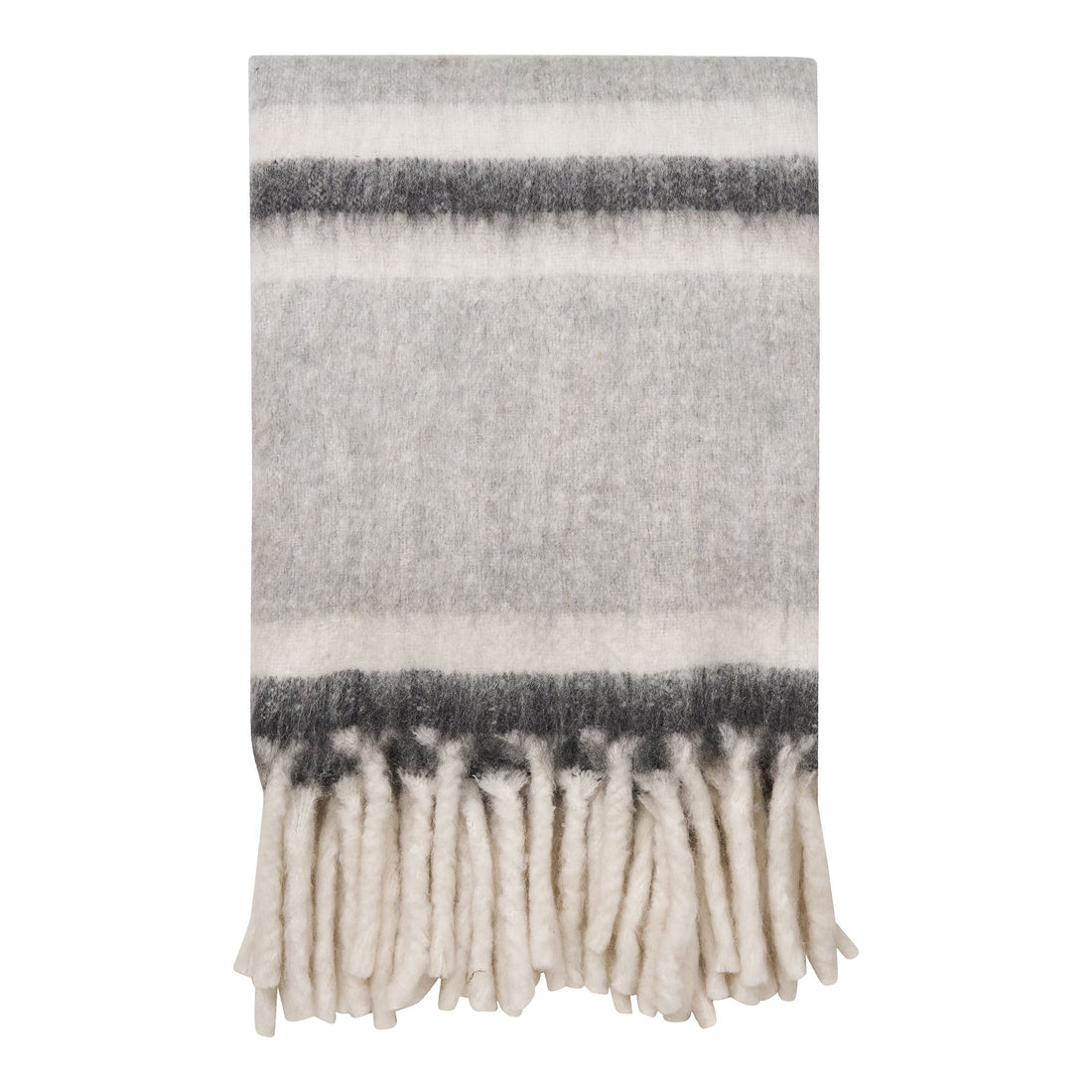 Carmel Plaid - Plaid, uld mix, grå/hvid 130x170 cm