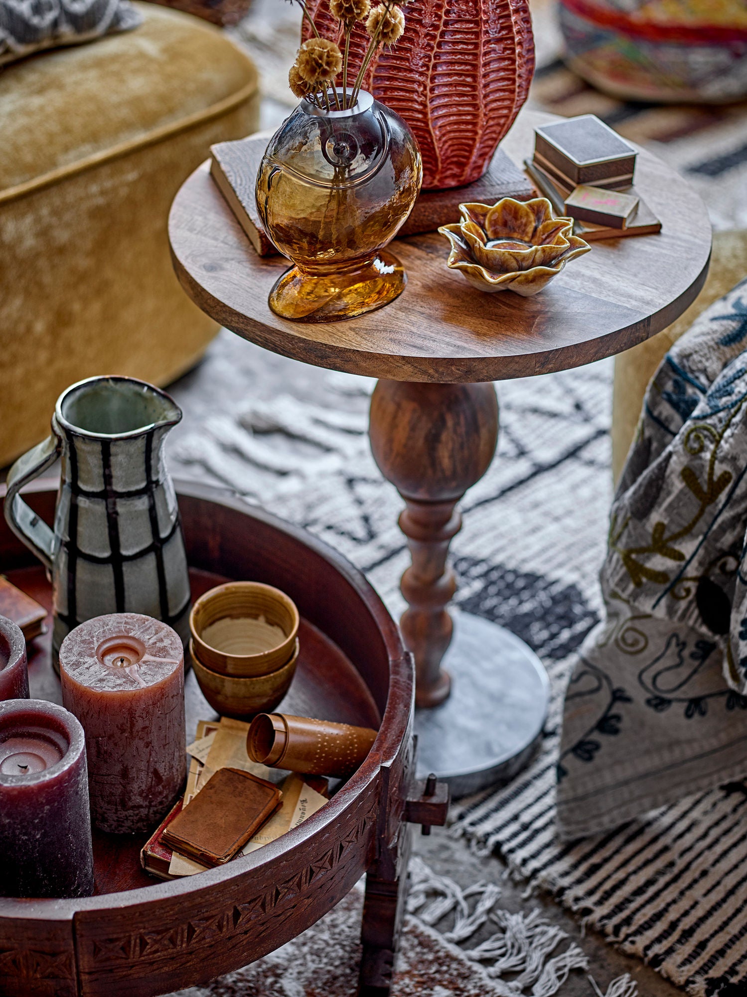 Creative Collection Varga Vase, Gul, Glas