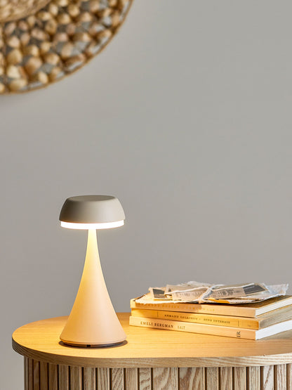 Bloomingville Pepple Portable Lampe, Genopladelig, Natur, Aluminium