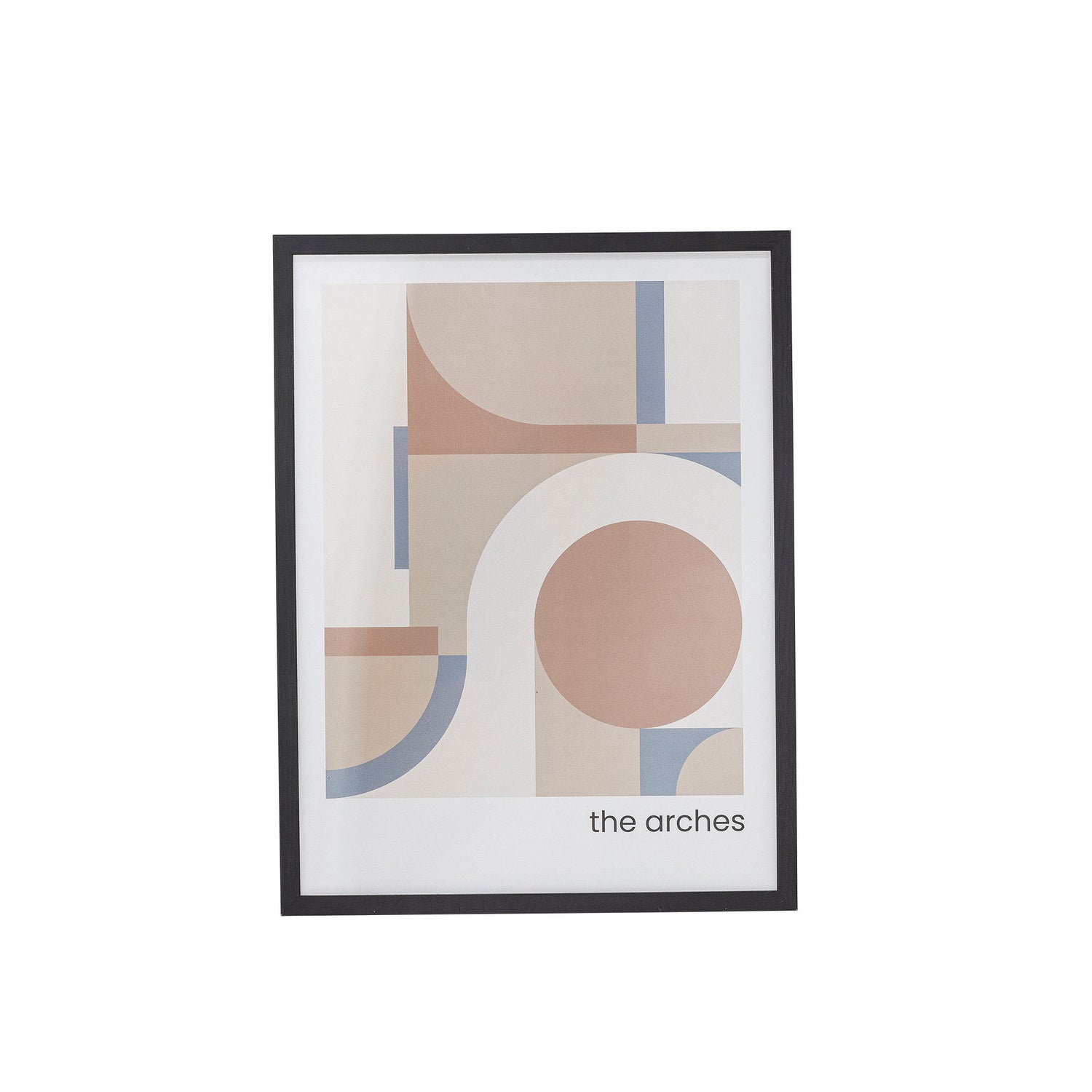 Bloomingville Arches Illustration med ramme, Sort, Fyr