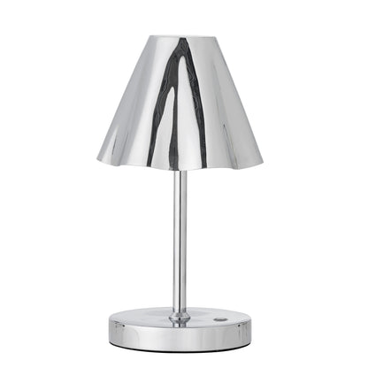Bloomingville Lianna Portable Lampe, Genopladelig, Sølv, Metal