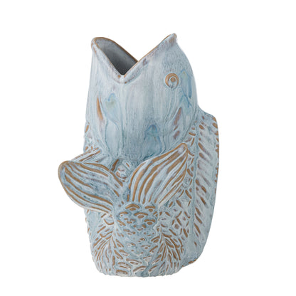 Creative Collection Hiro Vase, Blå, Stentøj