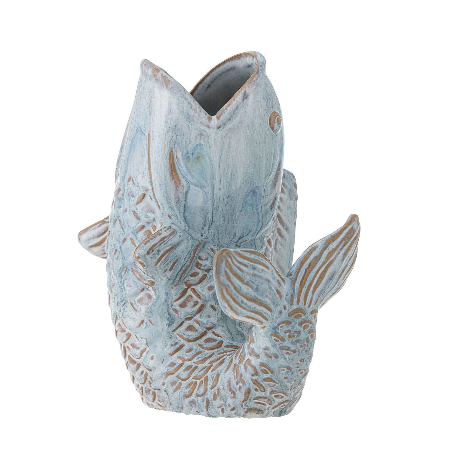 Creative Collection Hiro Vase, Blå, Stentøj
