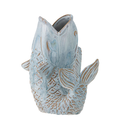 Creative Collection Hiro Vase, Blå, Stentøj