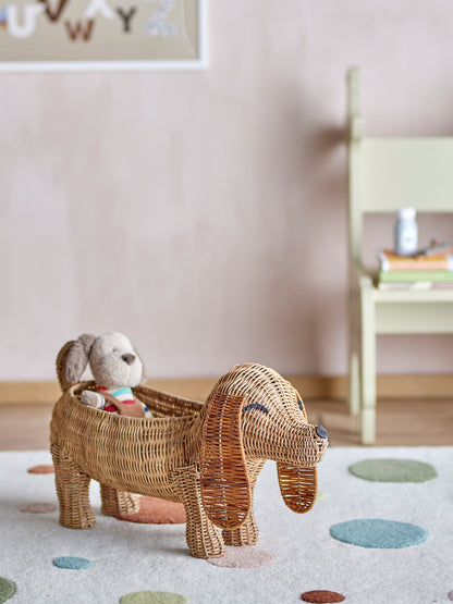 Bloomingville MINI Palle Kurv, Brun, Rattan