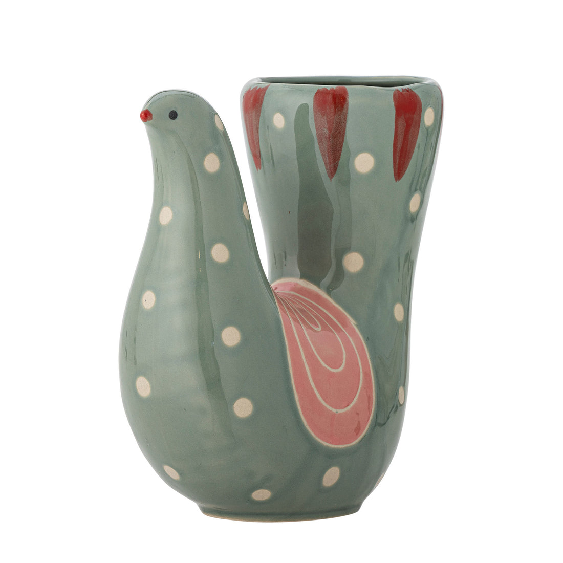 Bloomingville Trudy Vase, Grøn, Stentøj