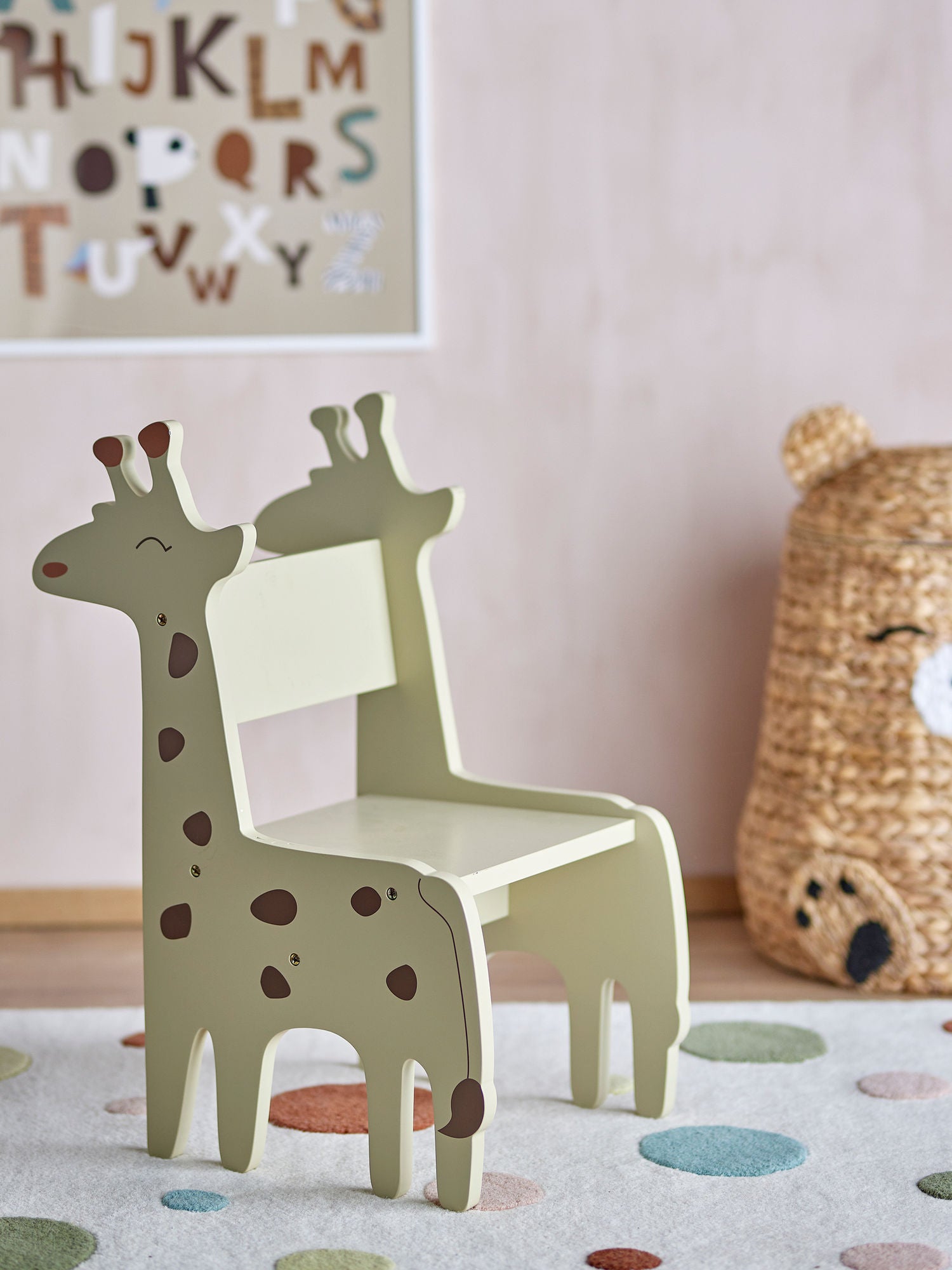 Bloomingville MINI Ibber Stol, Grå, FSC®100%, MDF