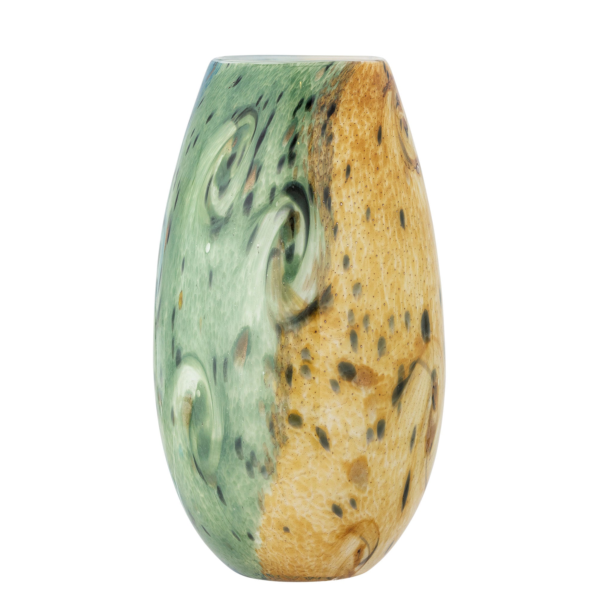 Creative Collection Kalian Vase, Blå, Glas