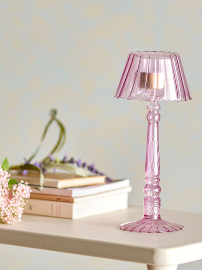 Bloomingville Cisco Fyrfadsstage, Rosa, Glas