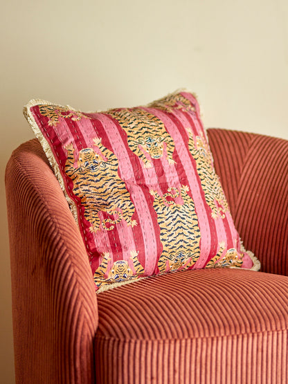 Bloomingville Poirino Pude, Pink, Bomuld