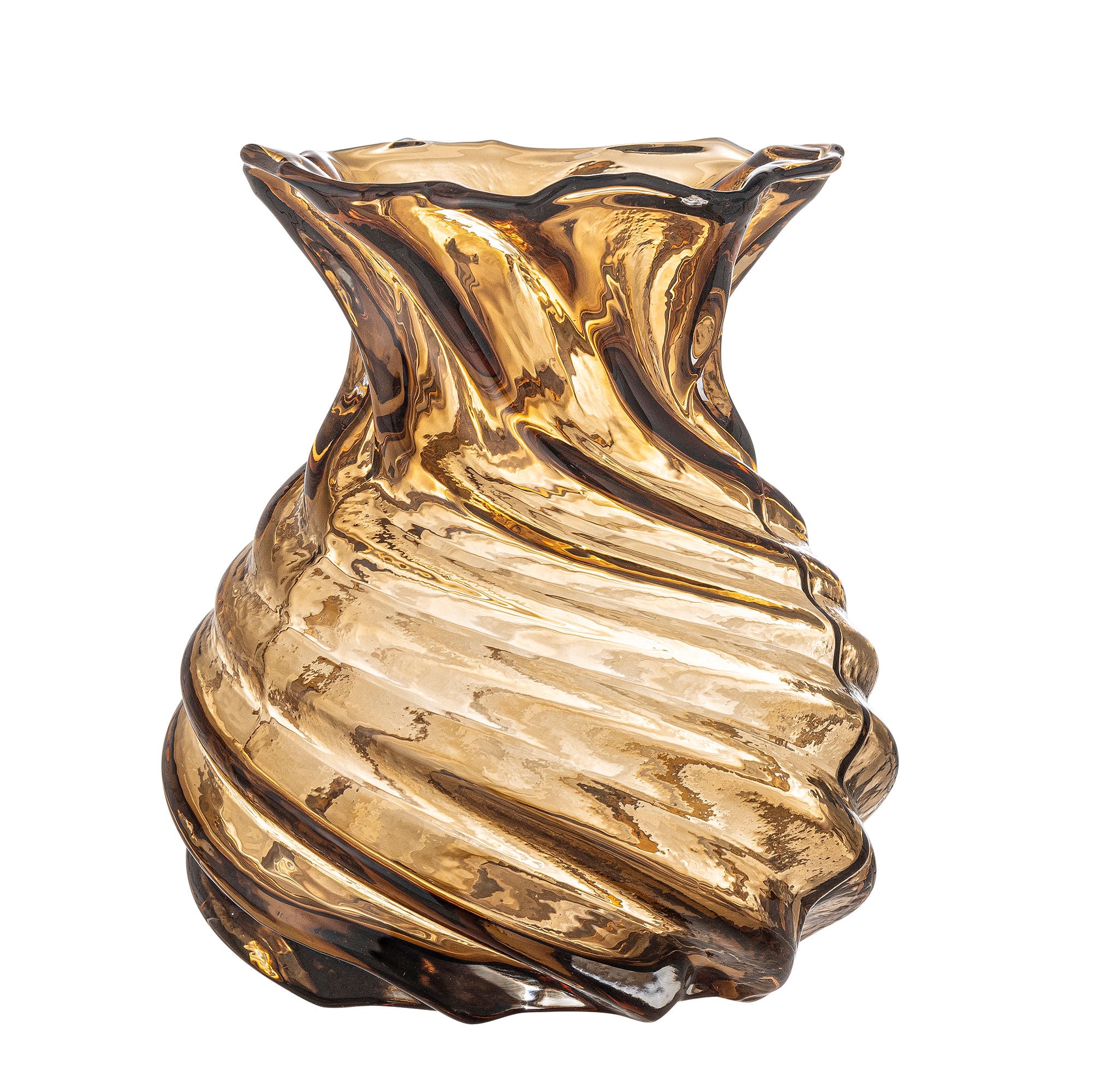 Creative Collection Rylo Vase, Brun, Glas