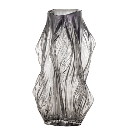 Bloomingville Tulla Vase, Grå, Glas