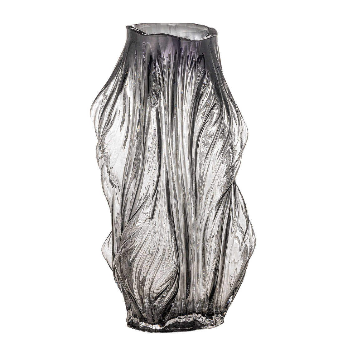 Bloomingville Tulla Vase, Grå, Glas