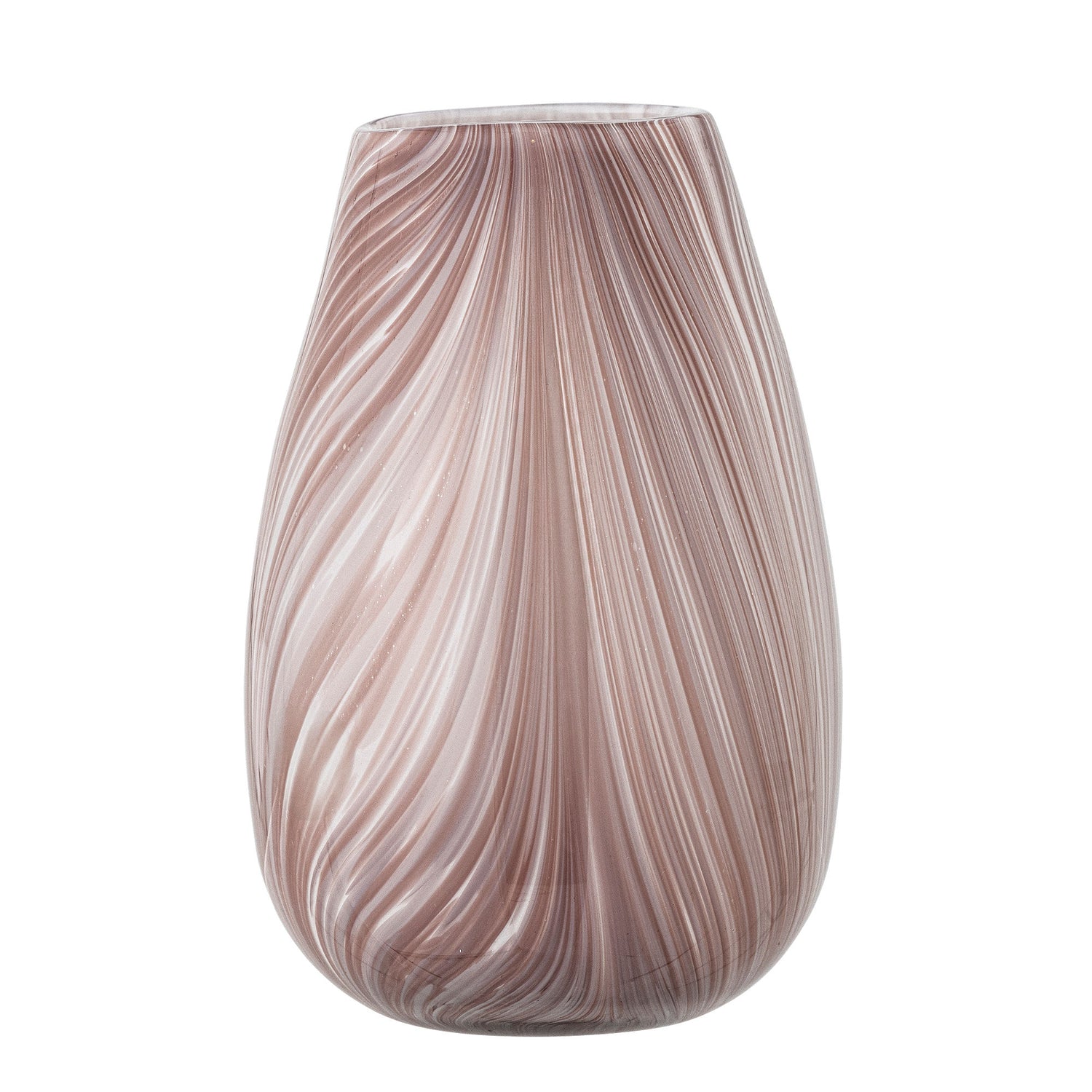 Bloomingville Ennis Vase, Rosa, Glas