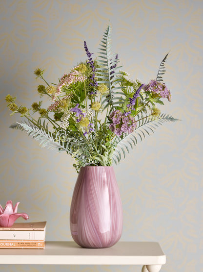 Bloomingville Ennis Vase, Rosa, Glas