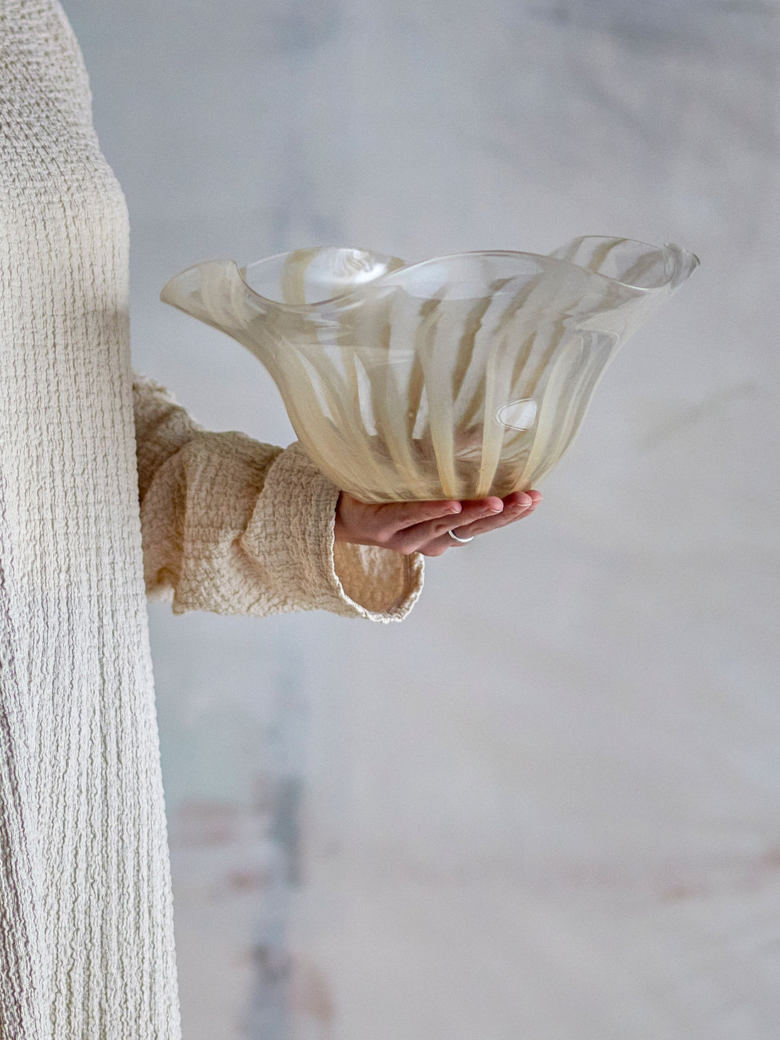 Bloomingville Imri Skål, Rosa, Glas