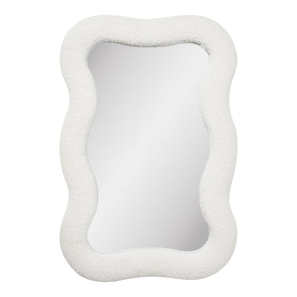 Bosaro Spejl - Spejl, teddy, hvid 80x54 cm