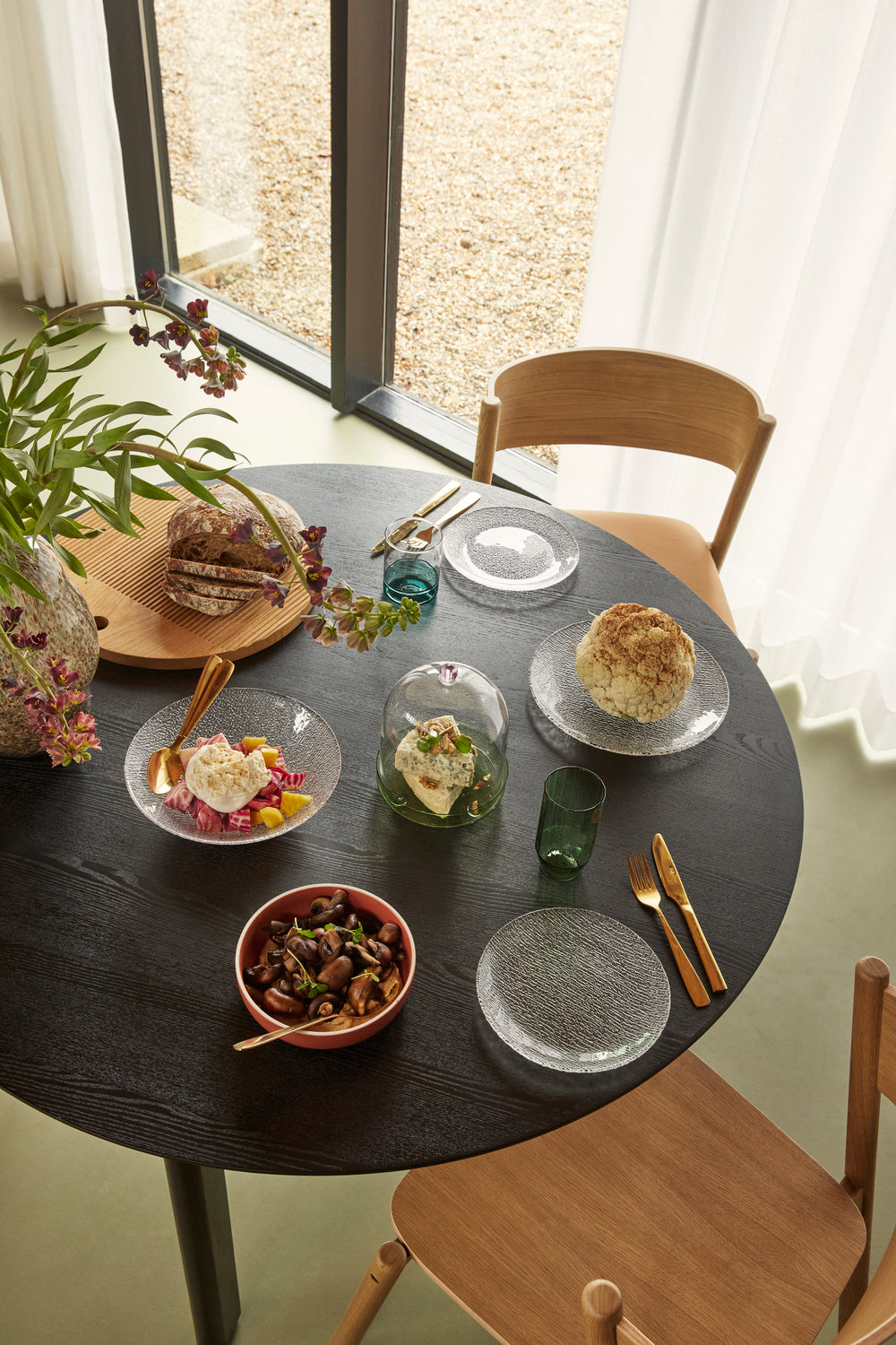 Oblique Spisestol Natur - 55x51xh80cm