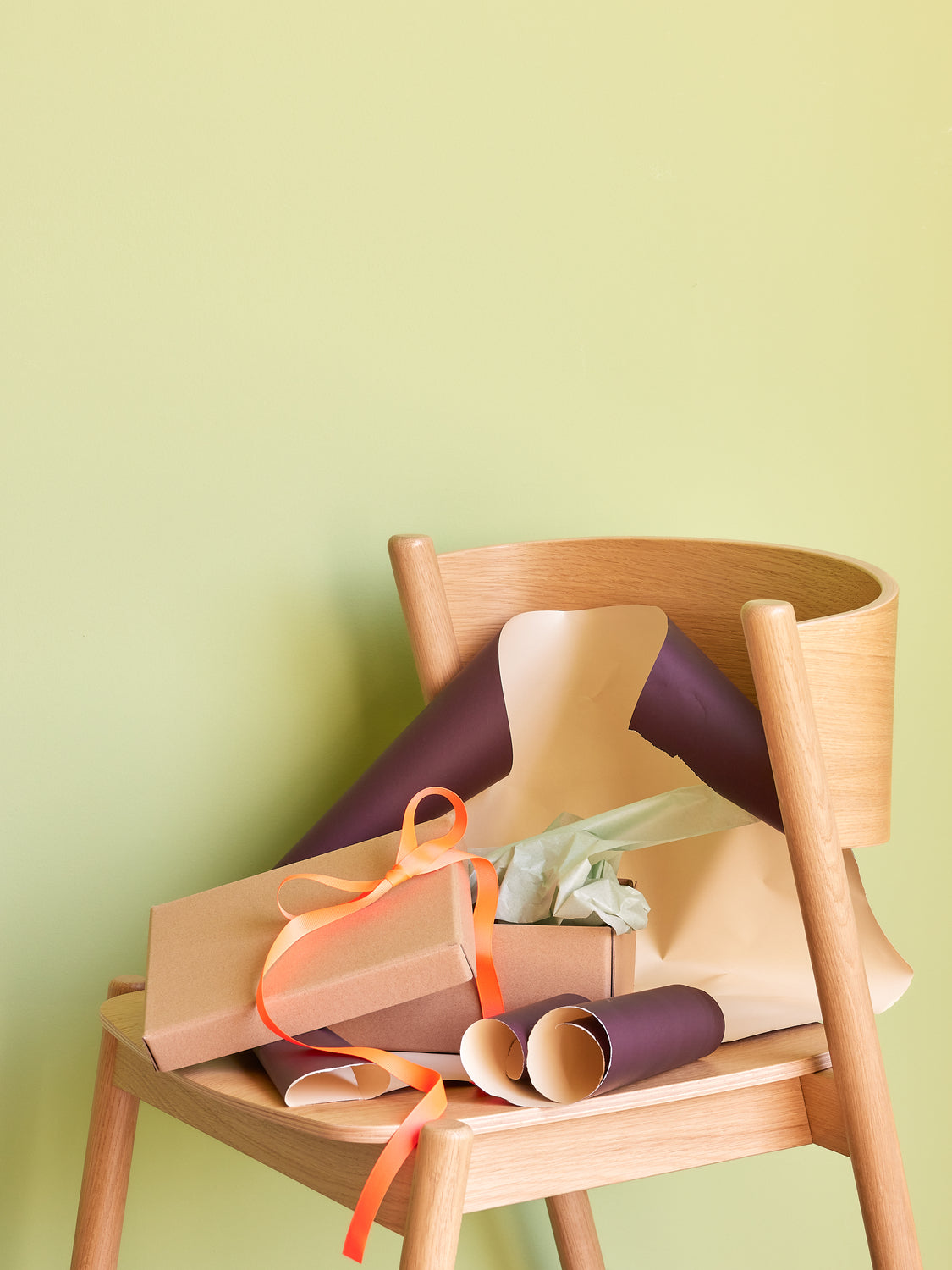 Oblique Spisestol Natur - 55x51xh80cm