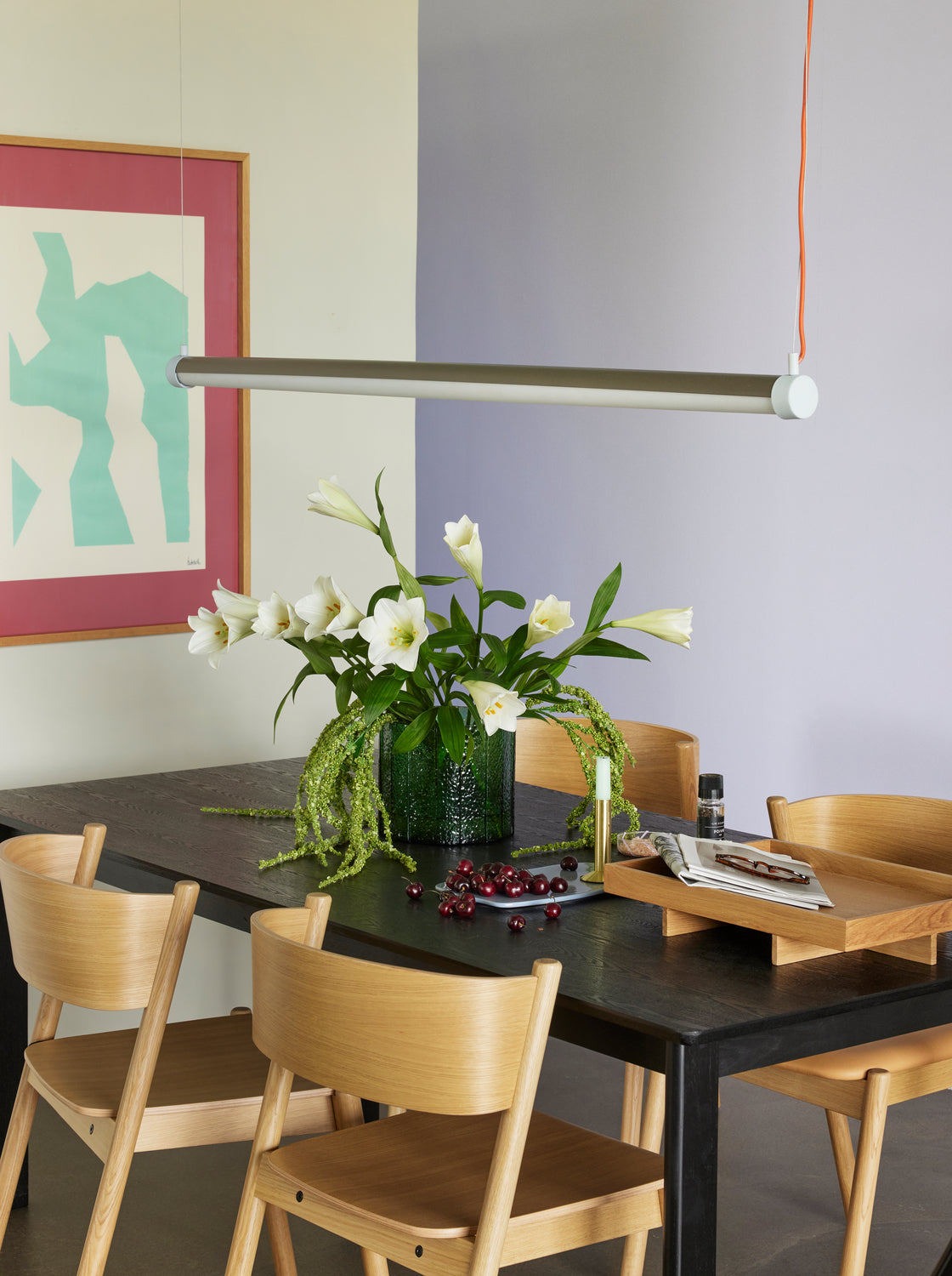 Oblique Spisestol Natur - 55x51xh80cm