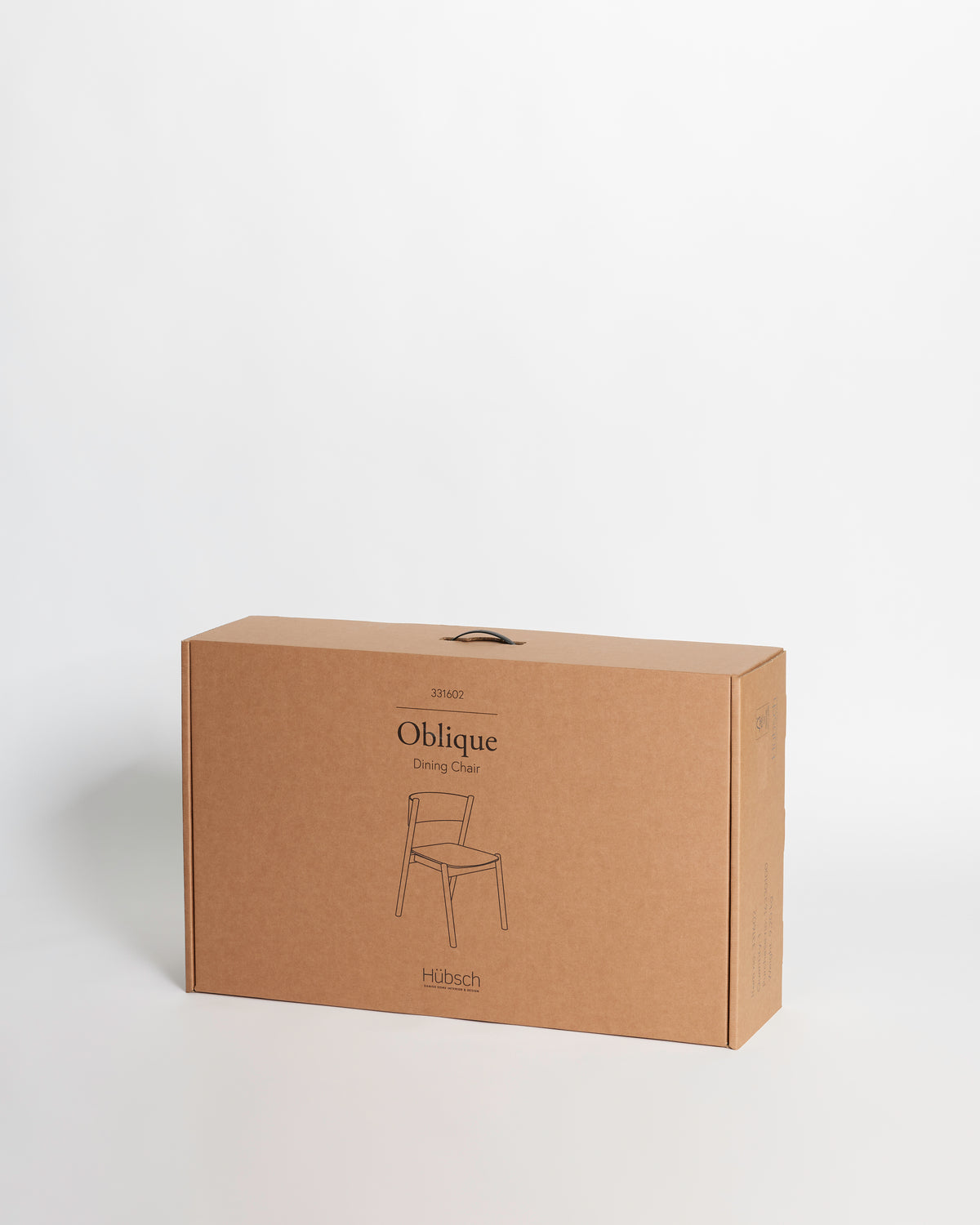 Oblique Spisestol Natur - 55x51xh80cm