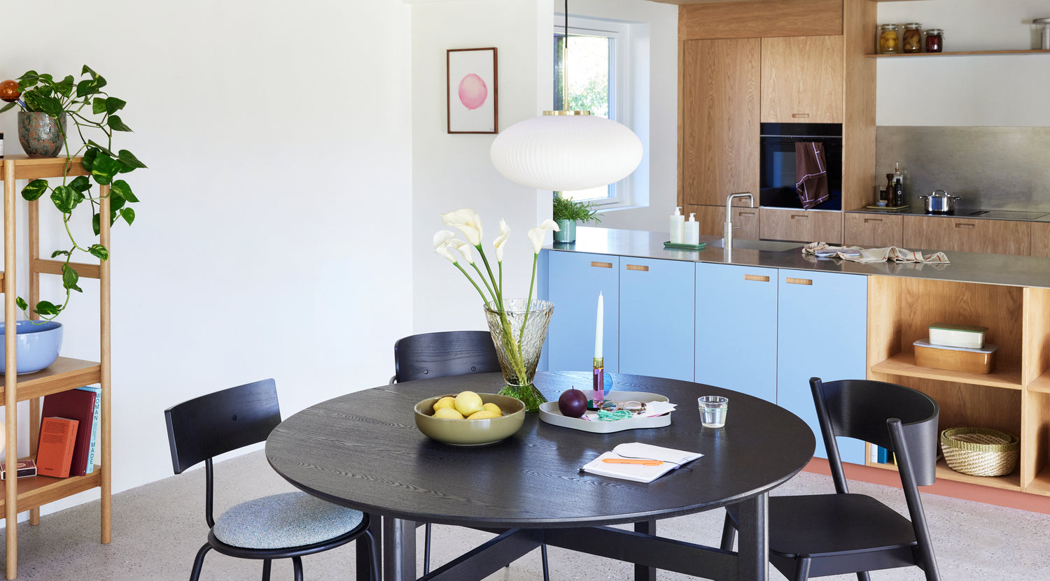 Oblique Spisestol Sort - 55x51xh80cm