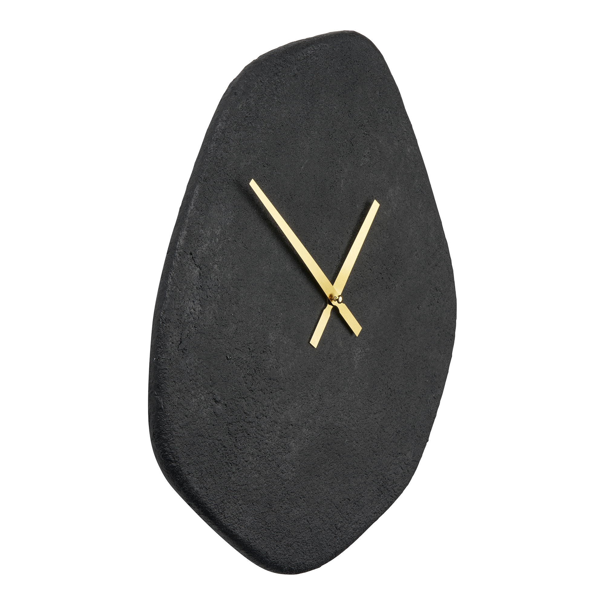Vienna Vægur - Vægur, organisk form, cement, sort, lydløs 38x45 cm