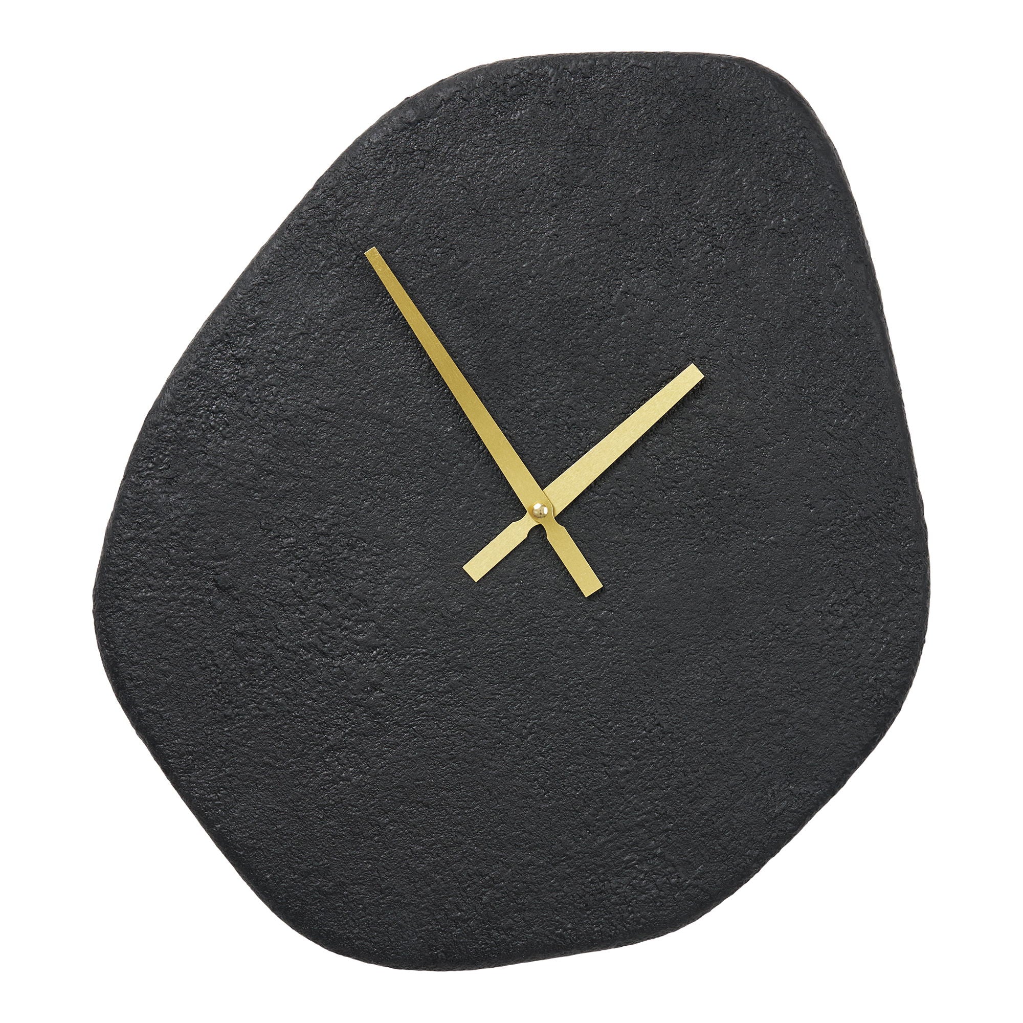 Vienna Vægur - Vægur, organisk form, cement, sort, lydløs 38x45 cm