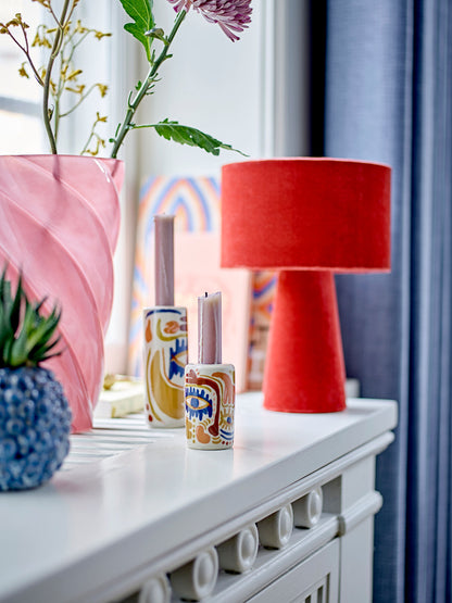 Bloomingville Emmie Bordlampe, Rød, Polyester