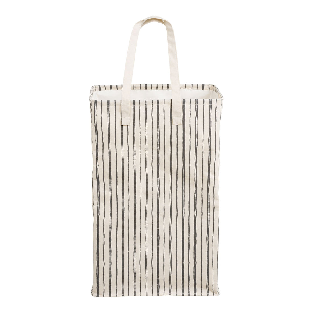 Argos Vasketøjskurv - Vasketøjskurv, stof, beige/sort 38x28x58 cm