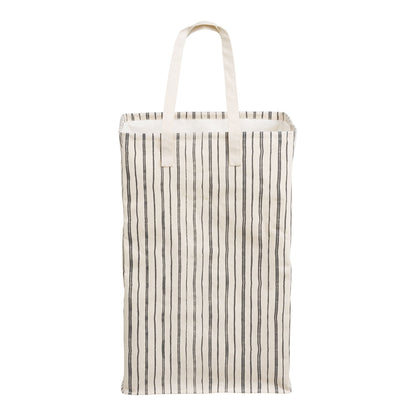 Argos Vasketøjskurv - Vasketøjskurv, stof, beige/sort 38x28x58 cm