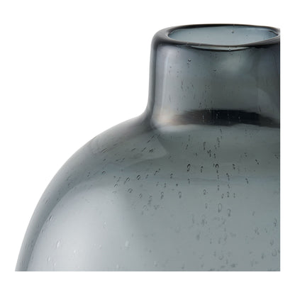 Vase - Vase, glas, smoked sort ø23x35 cm