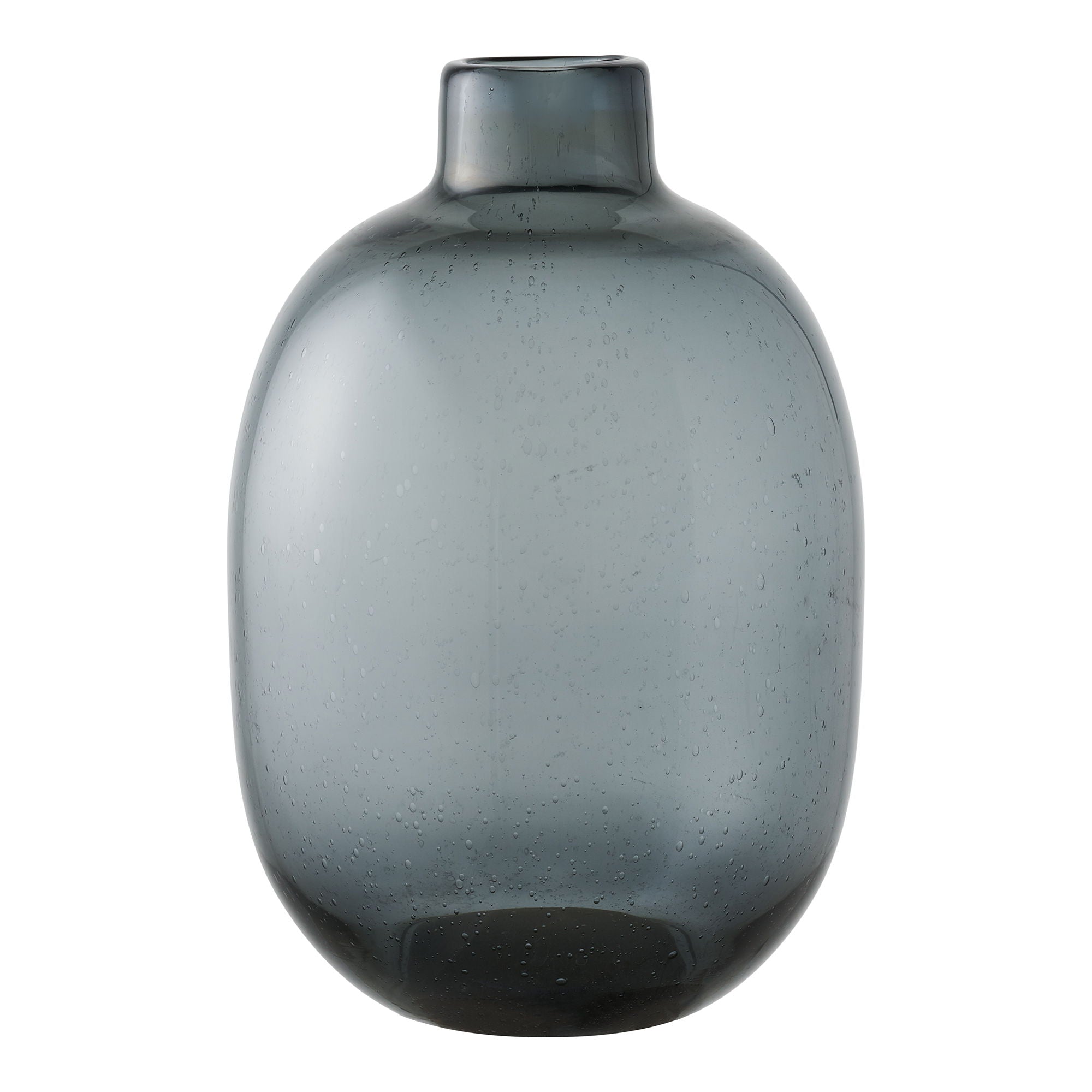 Vase - Vase, glas, smoked sort ø23x35 cm