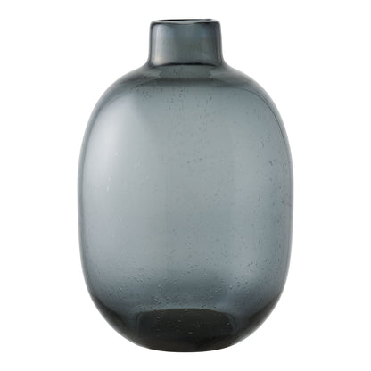 Vase - Vase, glas, smoked sort ø23x35 cm