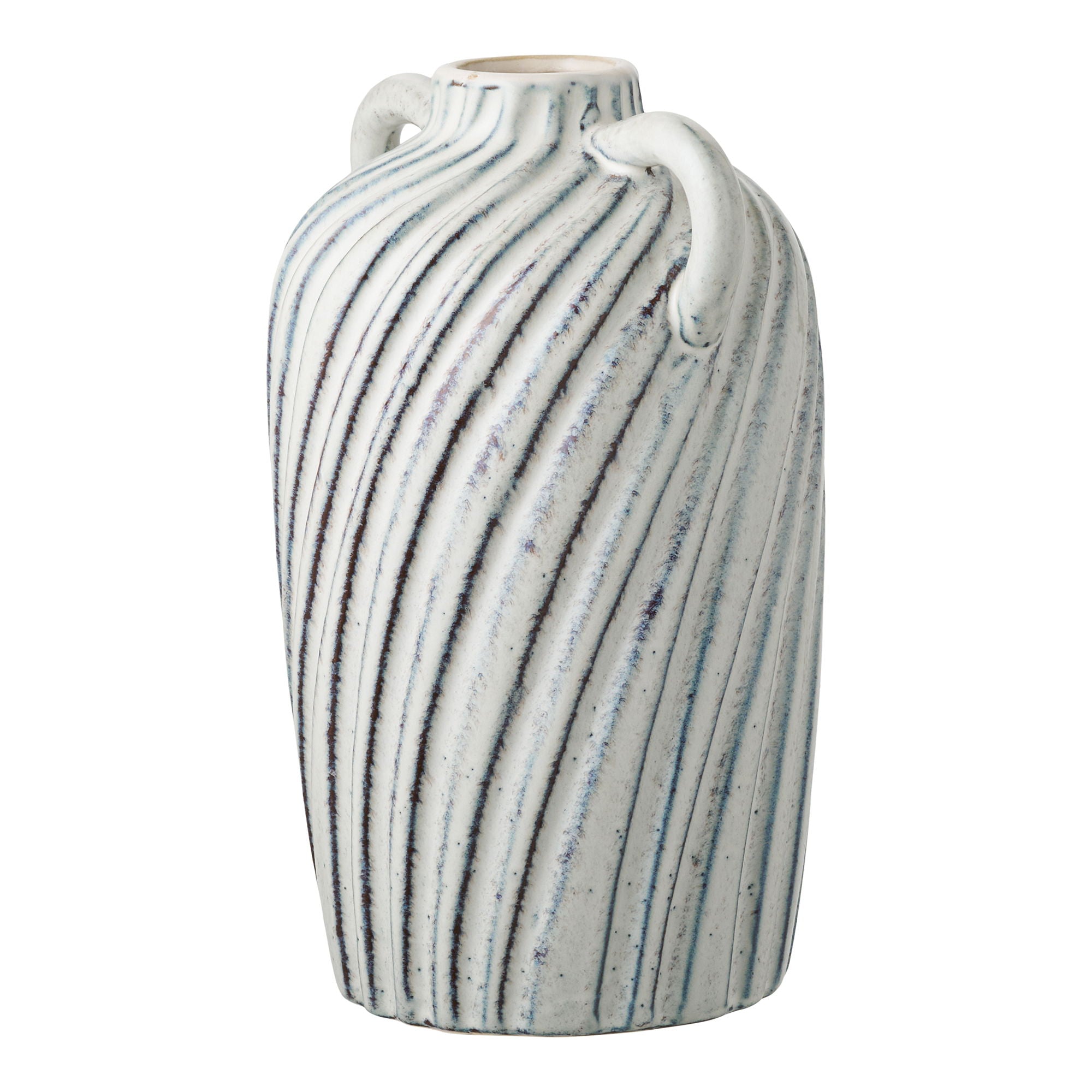 Vase - Vase, keramik, blå 15,5x14x22 cm