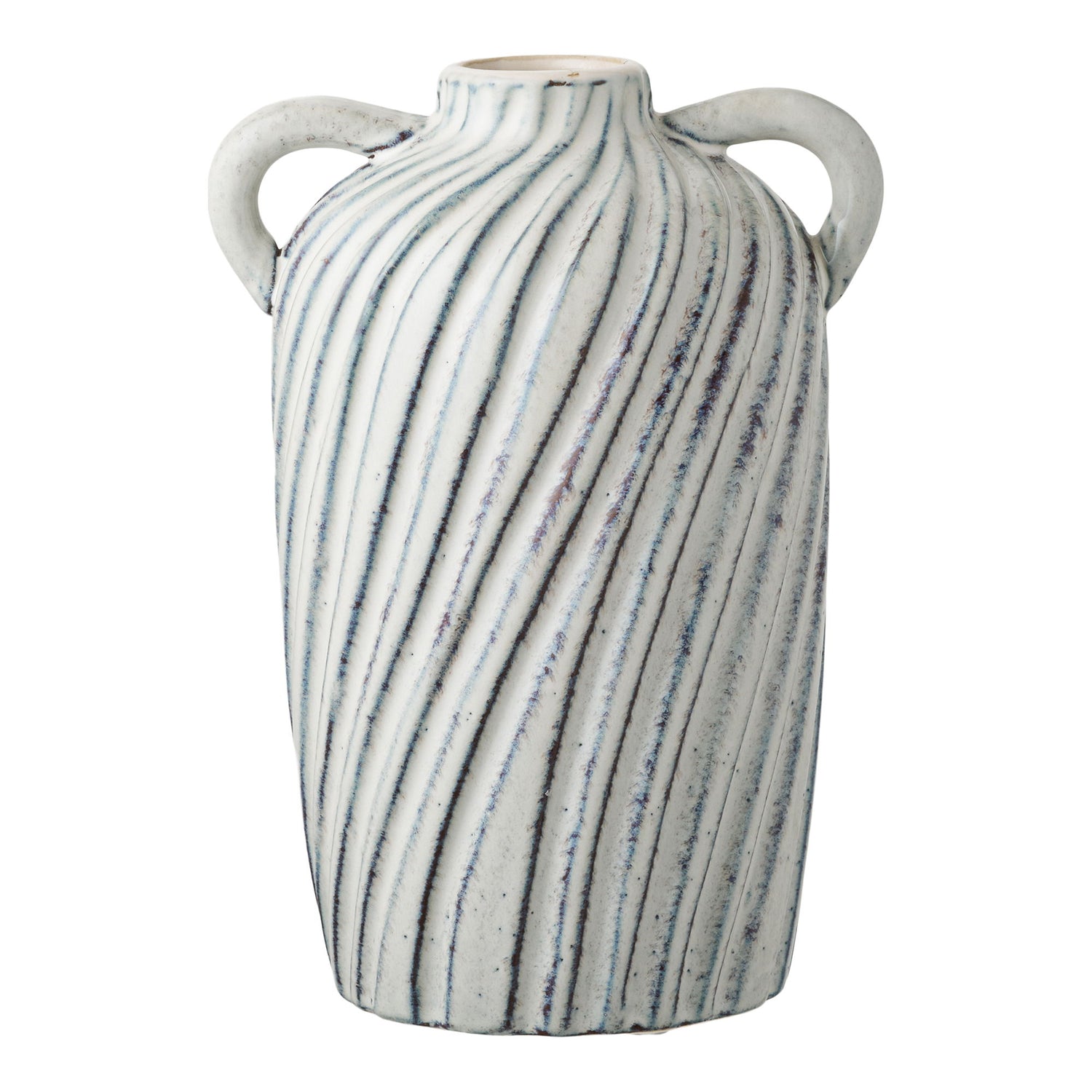 Vase - Vase, keramik, blå 15,5x14x22 cm