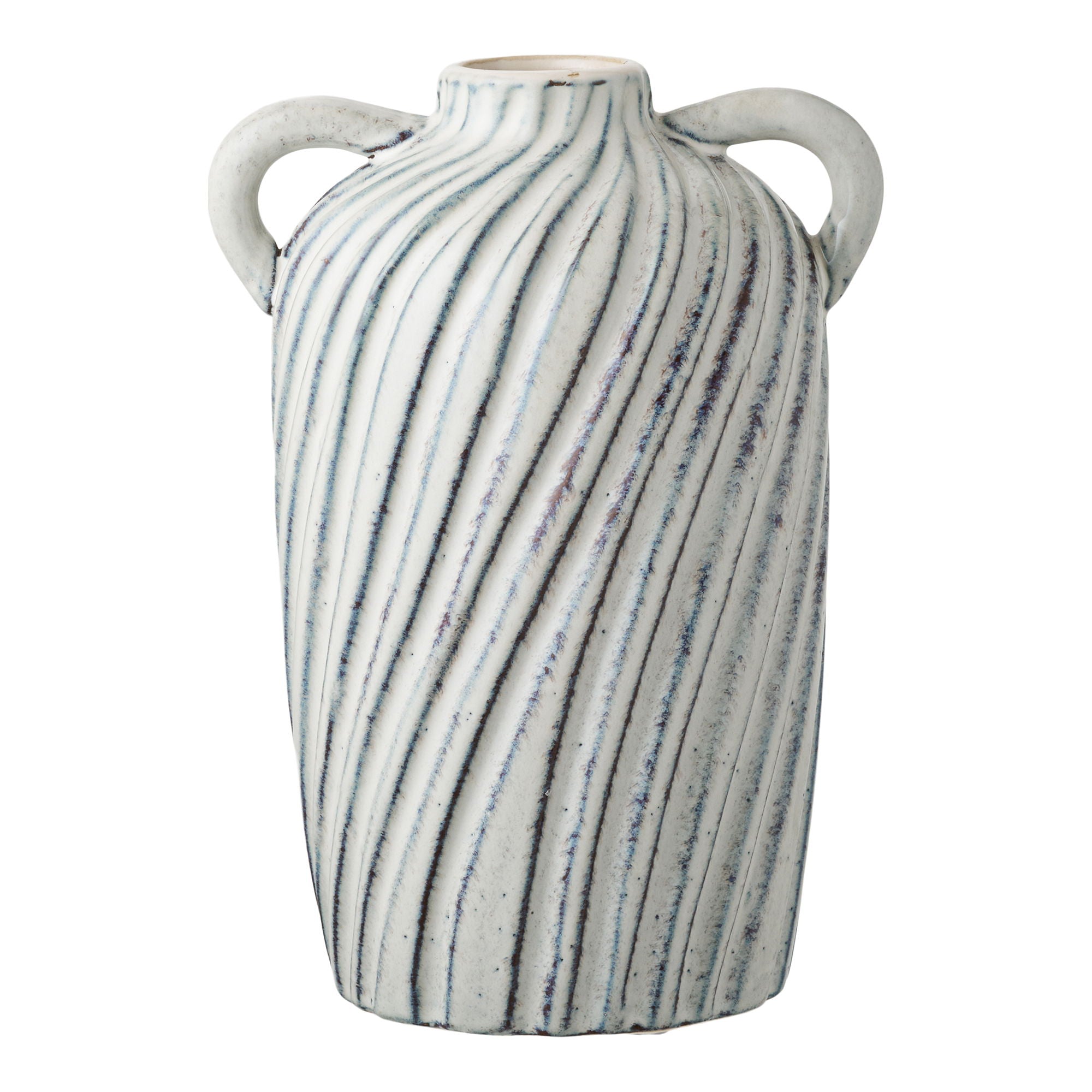 Vase - Vase, keramik, blå 15,5x14x22 cm