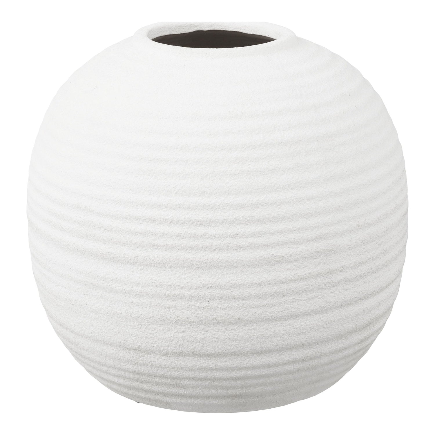 Vase - Vase, keramik, hvid ø30x28,5 cm