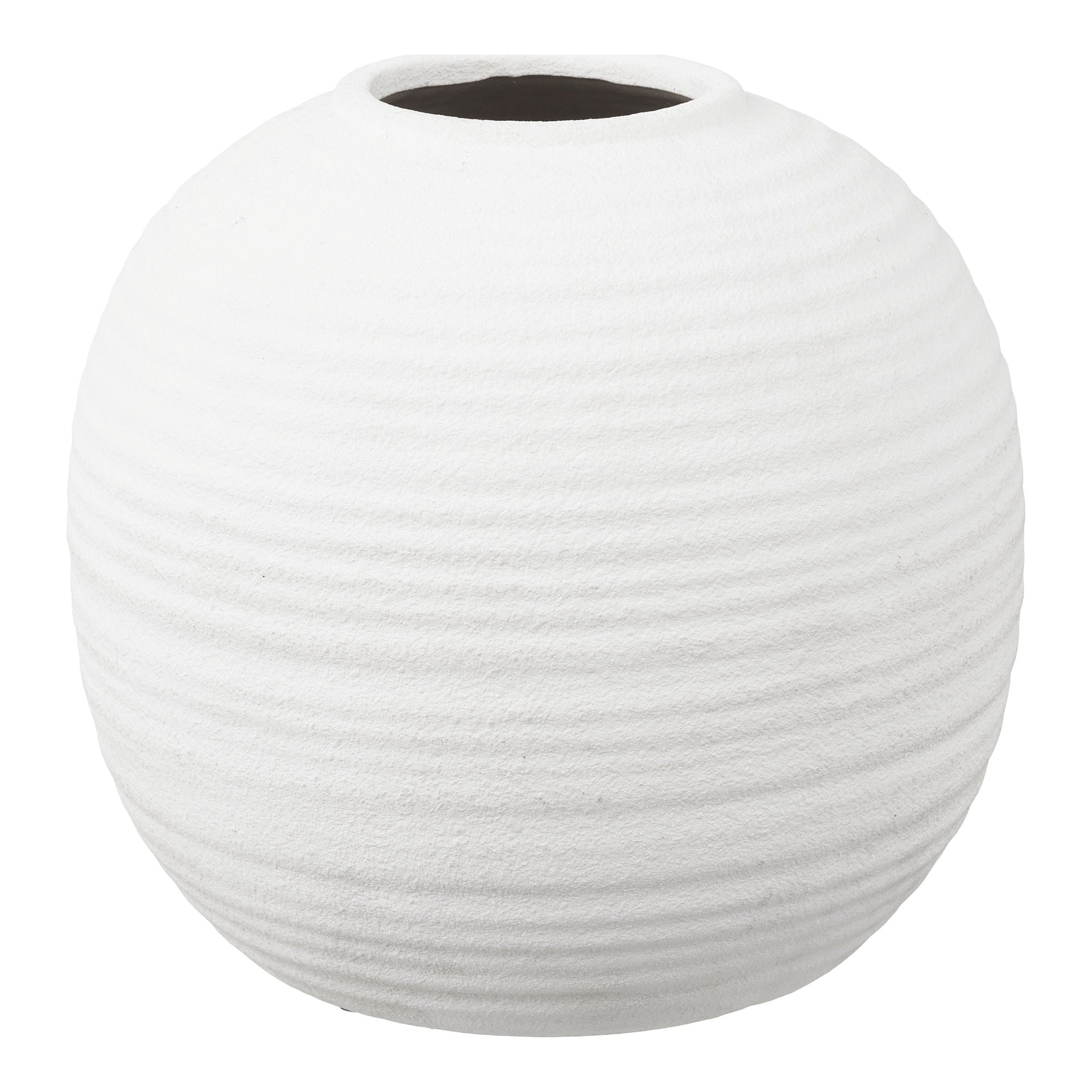 Vase - Vase, keramik, hvid ø30x28,5 cm