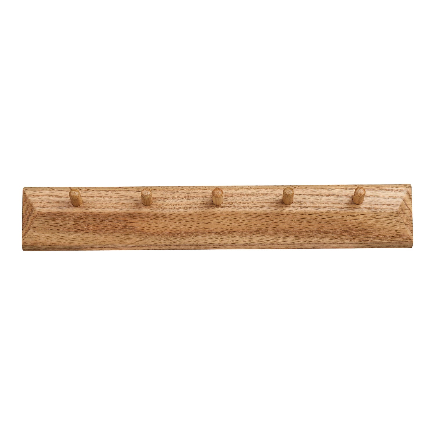 Barco Knagerække med 5 knager - Knagerække med 5 knager, egetræ 50x8,5 cm