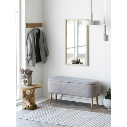 Barco Knagerække med 5 knager - Knagerække med 5 knager, egetræ 50x8,5 cm